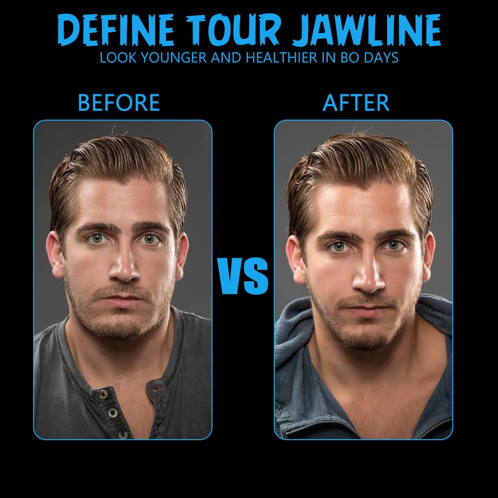 MAYCREATE 40lbs Jawline Exerciser Tool for Men Women Foodgrade Silicone Jaw Line Shaper Jaw Exerciser for Intermediate & Advance Users MAYCREATE 40lbs Jawline Exerciser Tool for Men Women Foodgrade Silicone Jaw Line Shaper Jaw Exerciser for Intermediate & Advance Users